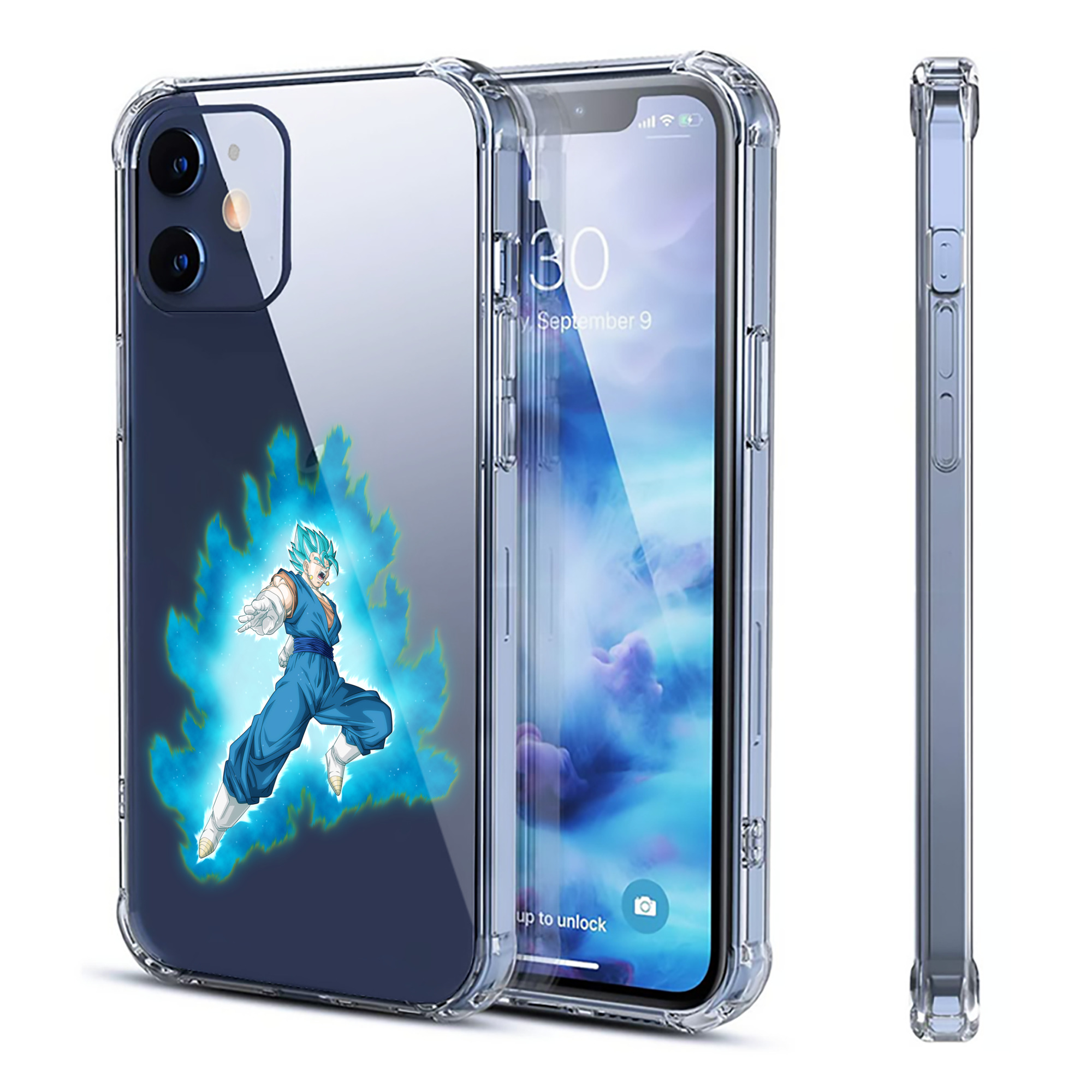 （画像用） ドラゴンボール ベジット DRAGON BALL Vegetto 【iPhone 12シリーズ対応】透明スマホケース（クリアソフトケース）